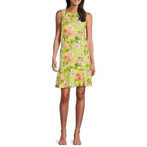 TOMMY BAHAMA Darcy Happy Hour Flower Sheath Dress in Blazing Yellow